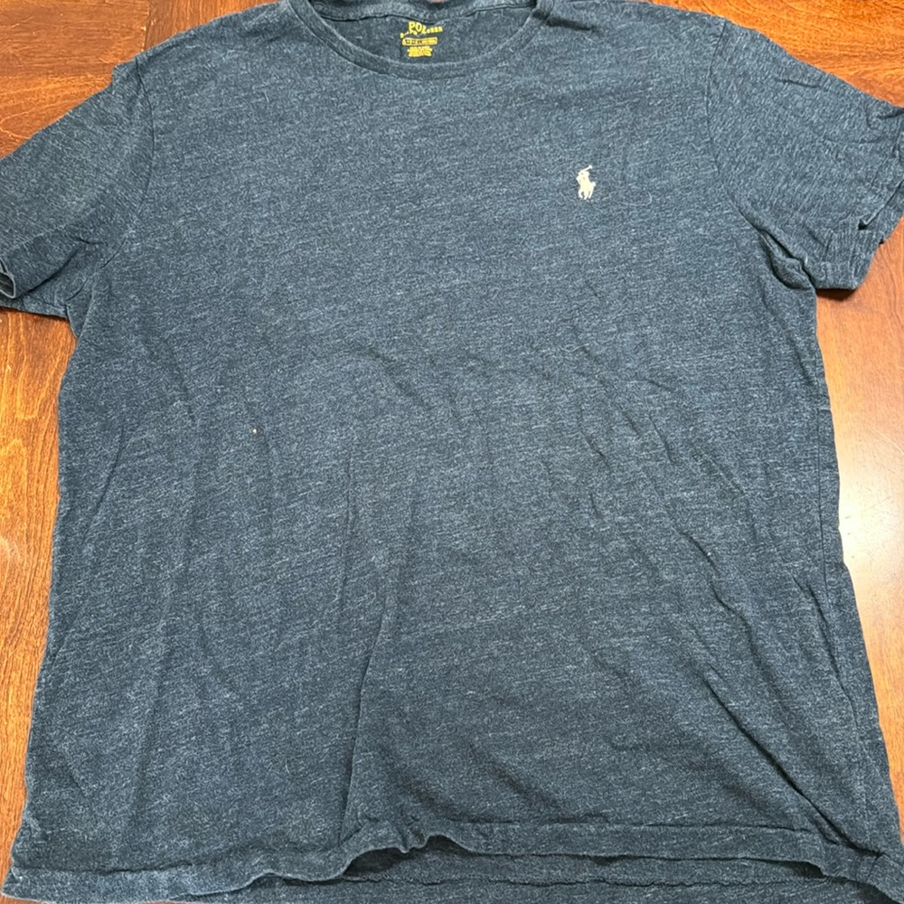 Mens Navy Blue Ralph Lauren Polo logo shirt - Size L